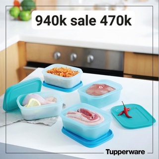set bộ hộp trữ đông 16 jumbo / fit 7 tím / 4 rainbow tupperware