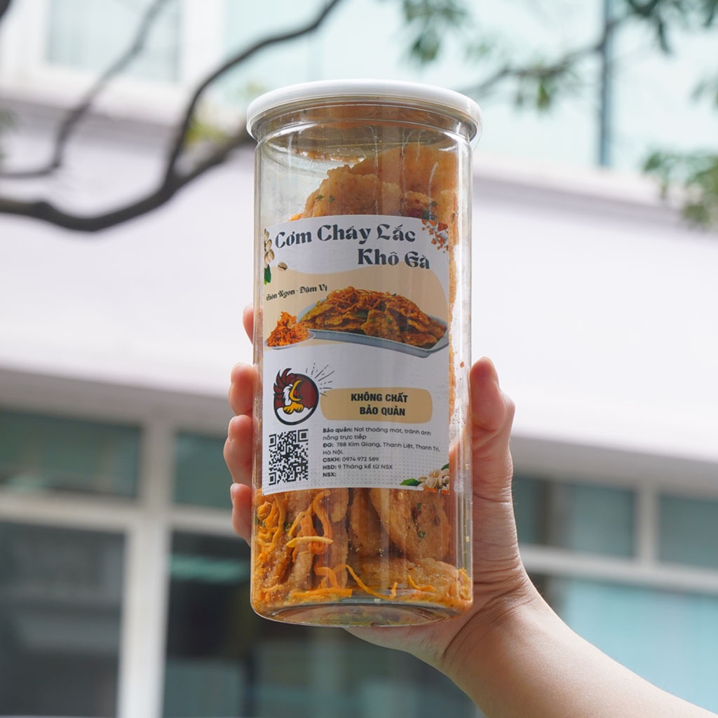 Cơm cháy lắc khô gà 300g T9, đồ ăn vặt Hà Nội vừa ngon rẻ, an toàn, giòn ngon đậm vị