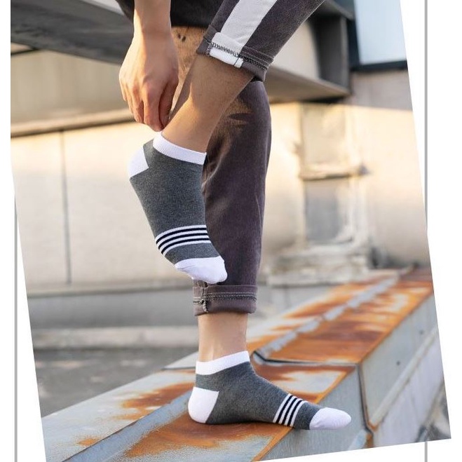 Set 5 Đôi Tất Unisex Kẻ Hàn N2 Như Ảnh