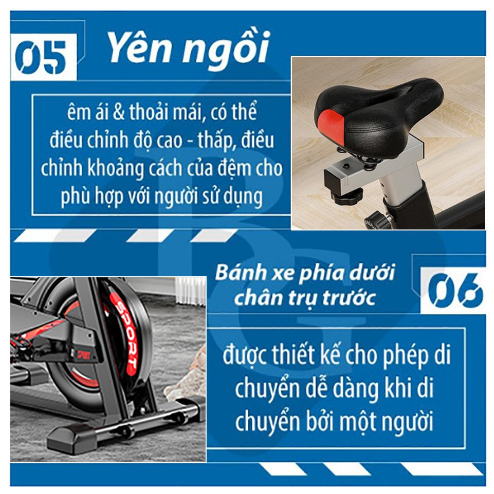 XE ĐẠP TẬP GYM TỔNG HỢP TẠI NHÀ GH - 707 - Hàng loại 1 - Bảo hành 12 tháng