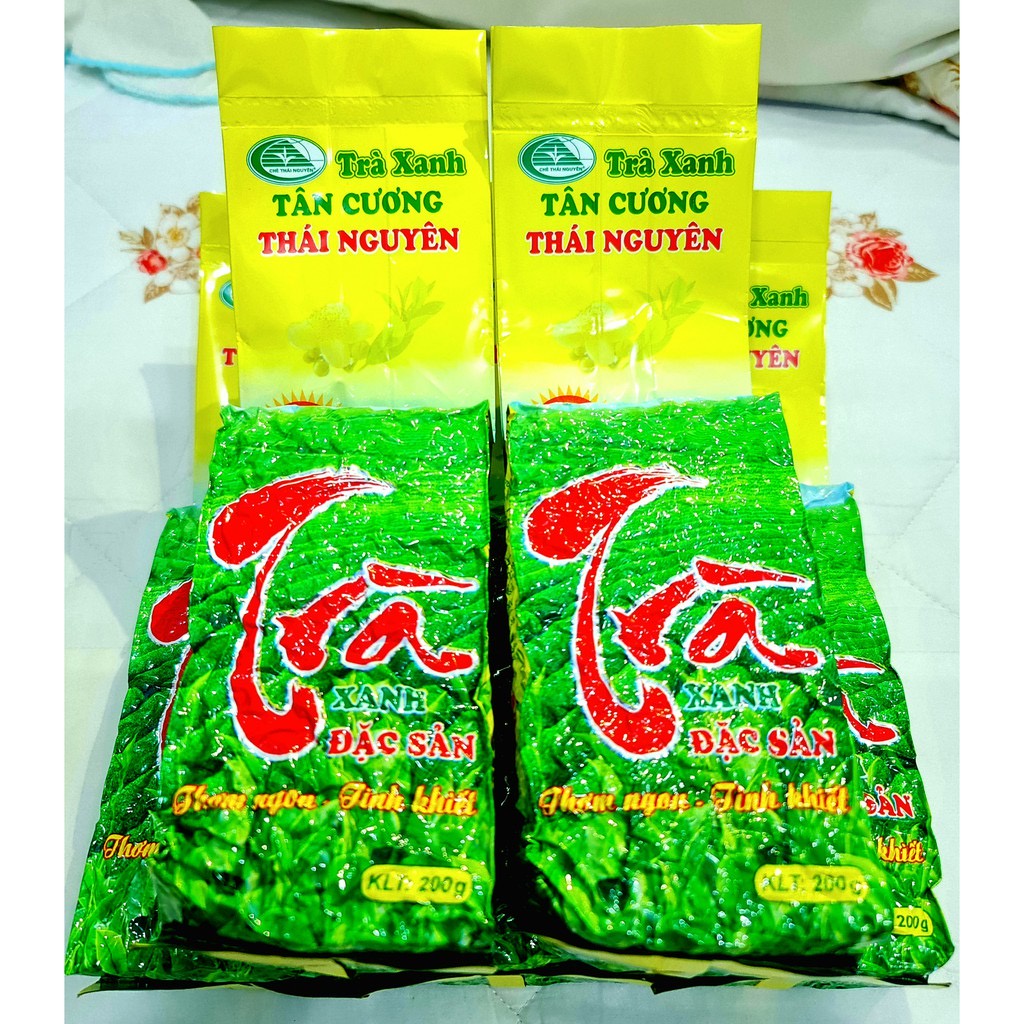 1kg Chè Thái Nguyên Móc Câu 5 gói 200g Trà Thái Nguyên Chính Gốc Trà xanh Huân Trang