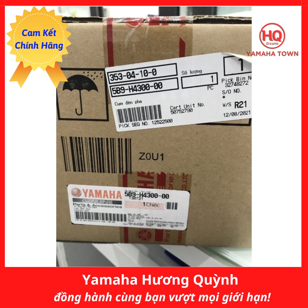 Cụm đèn pha chính hãng Yamaha dùng cho xe Jupiter - Yamaha town Hương Quỳnh