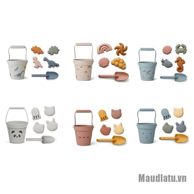Maudlatu❀Children Beach Toys 6 Pcs Kit Baby Summer Digging Sand Tool with Shovel Water