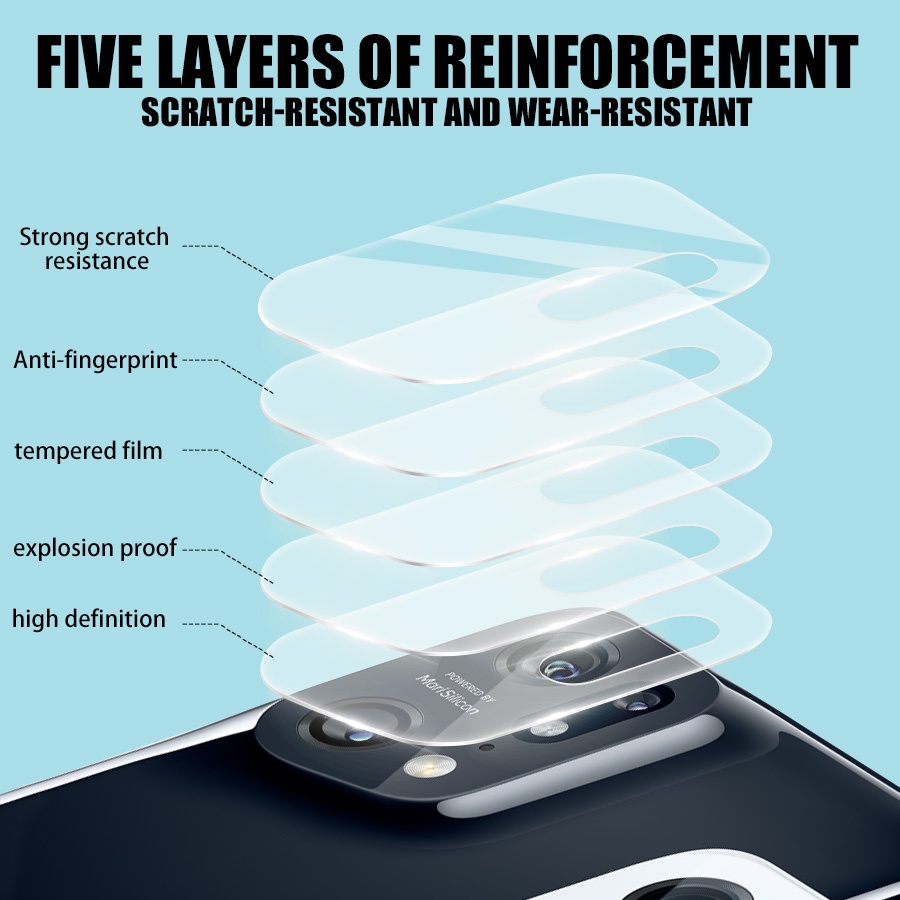 1 Kính Cường Lực 9H Bảo Vệ Ống Kính Máy Ảnh Sau Cho OPPO Find X5 / X5 Pro /