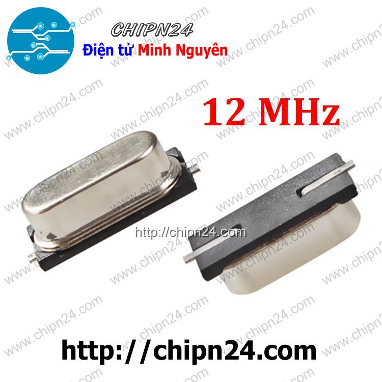 [3 CON] Thạch anh Dán 12M 49SMD (12MHz)