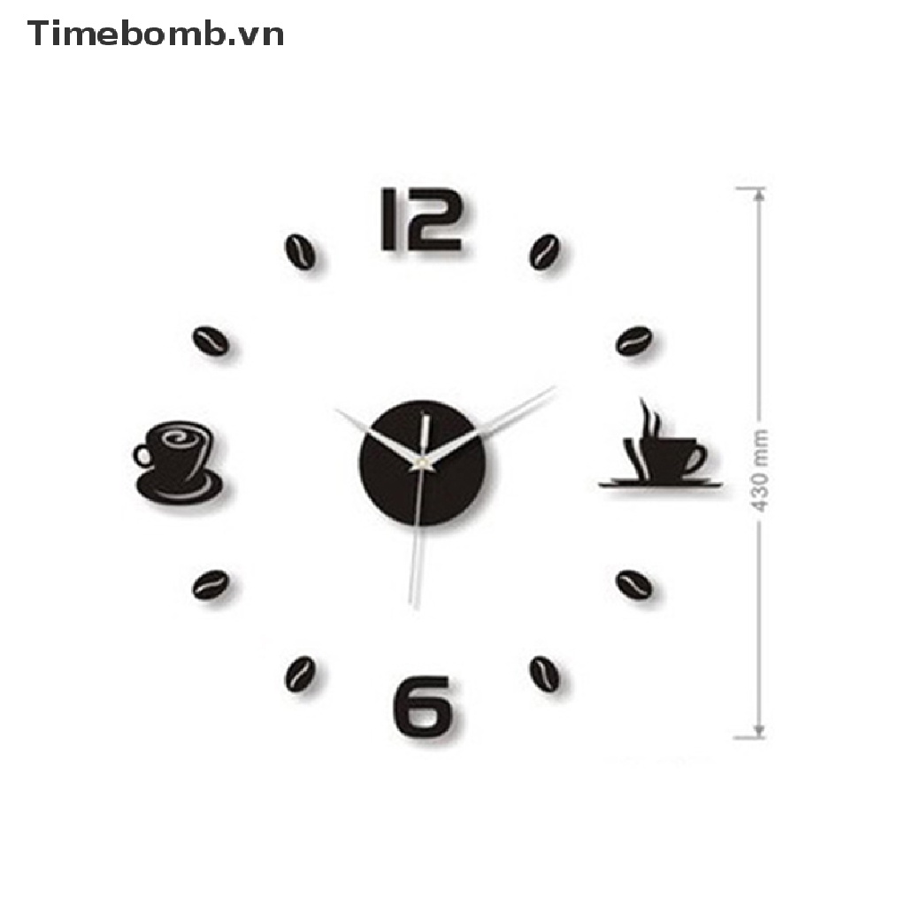 Đồng Hồ Treo Tường 3d Tự Dính Trang Trí Nhà Cửa / Văn Phòng