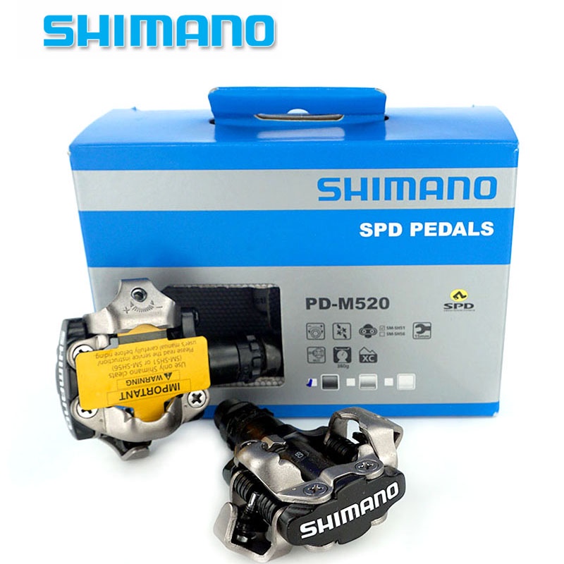 Bàn Đạp Shimano PD M520 Chính Hãng Cho Xe Đạp Leo Núi