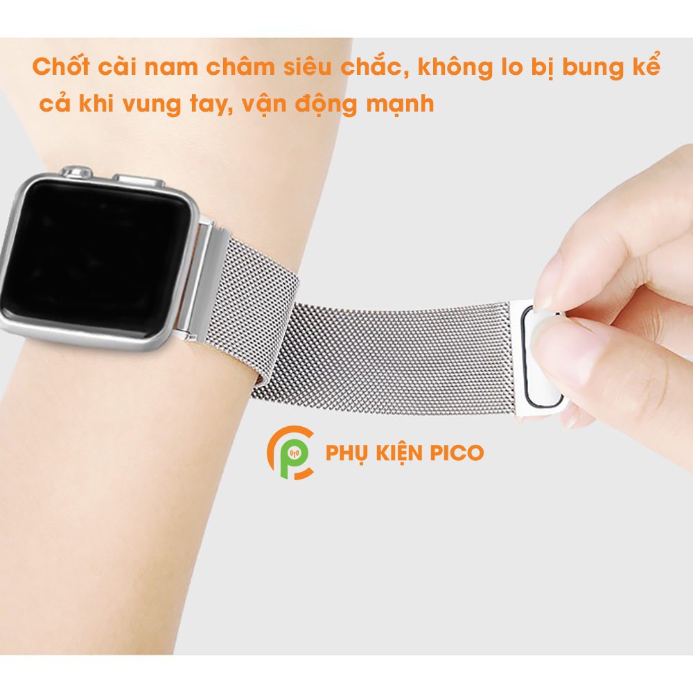 Dây Apple Watch Series 6 / Apple Watch SE 40/44 mm thép không gỉ có khóa nam châm - Dây Milanese Loop Apple Watch