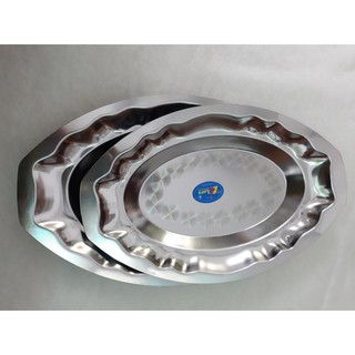 Dĩa INOX sâu lòng size lớn(40*25*4cm)