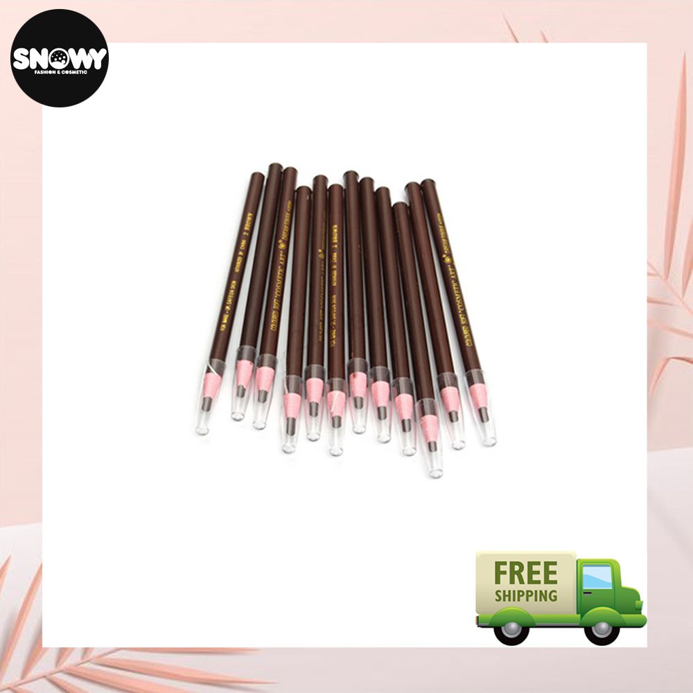 Chì kẻ mày chống nước gảy phẩy sợi Haozhuang Make Up Milano Eyebrow Pencil