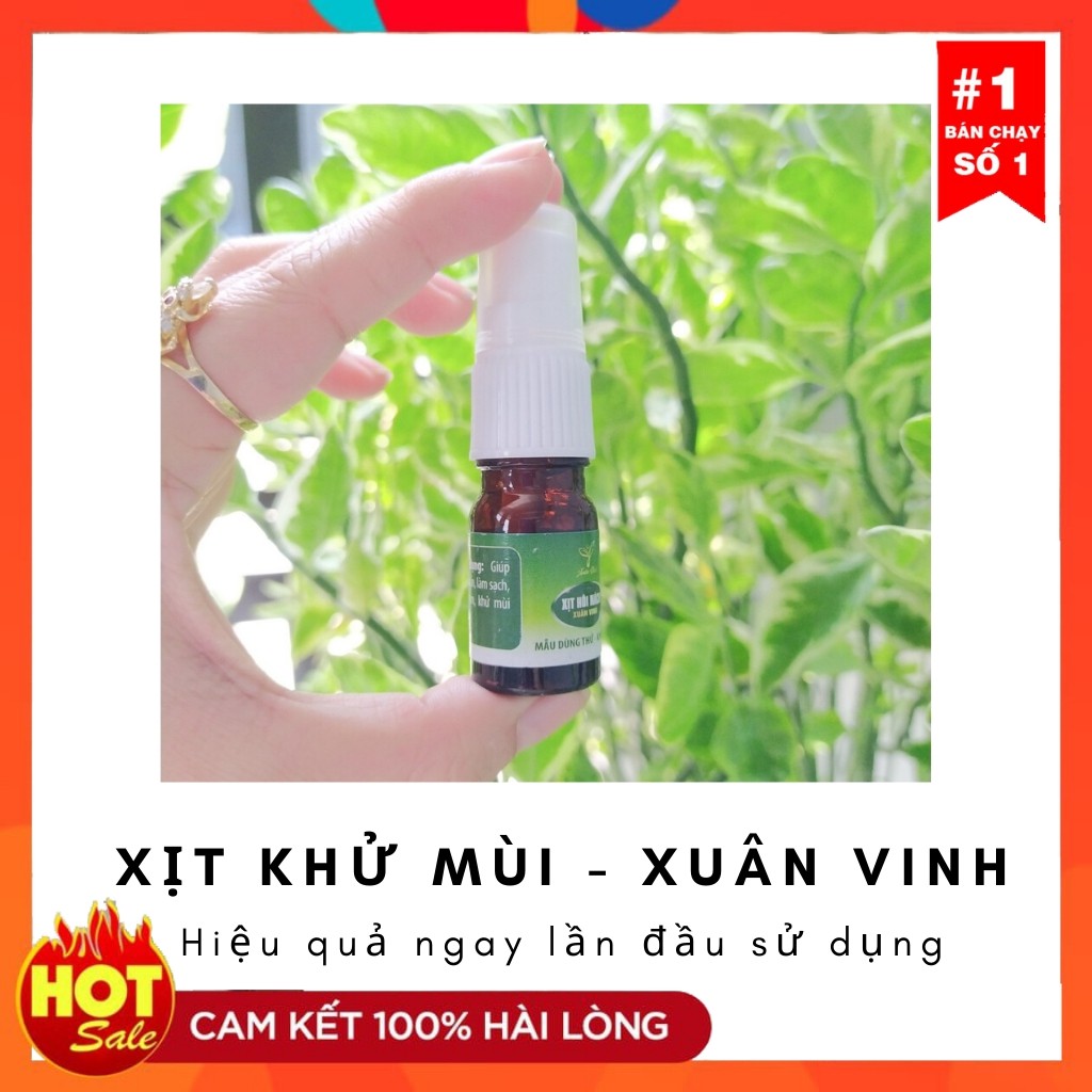 Xịt Khử Mùi Hôi Nách Xuân Vinh ❤ Đặc Trị Hôi Nách, Thâm Nách ❤ Dung Tích 5 ml