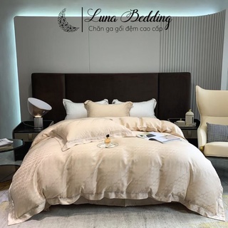 Bộ chăn ga gối 4 món tencel 80s thời thượng tinh tế luna bedding
