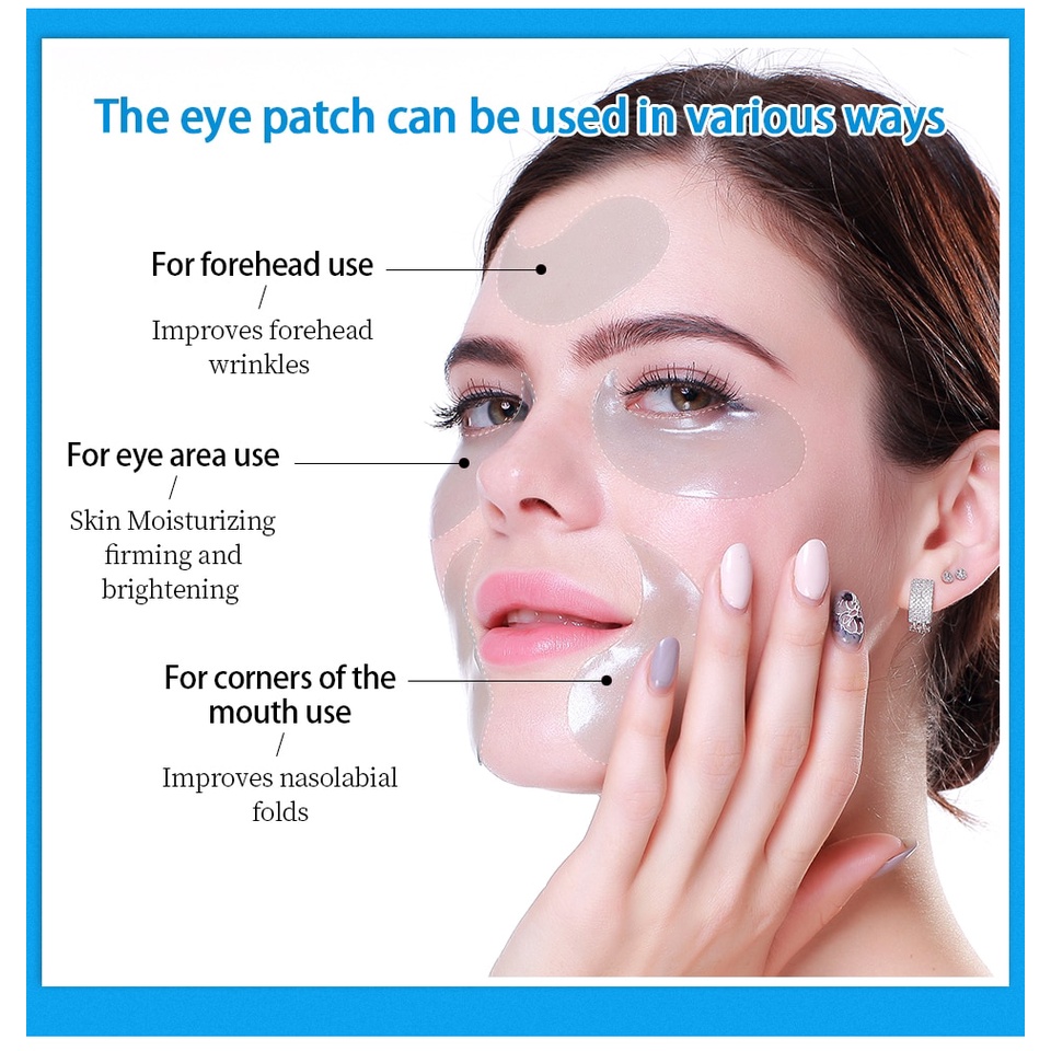 Hộp 60 mặt nạ mắt SEVICH collagen dưỡng ẩm giảm quầng thâm bọng mắt ngăn ngừa nếp nhăn chống lão hóa