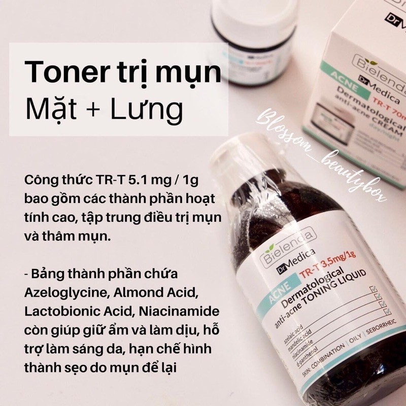 Toner nước hoa hồng Bielenda Dr Medica giảm mụn cấp nước | BigBuy360 - bigbuy360.vn