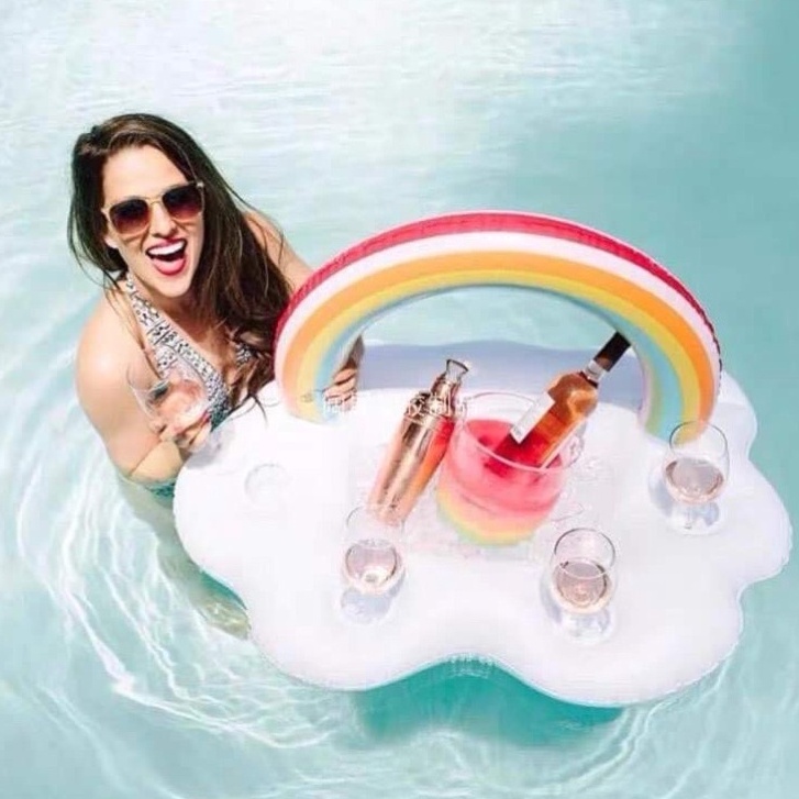 Phao Cầu Vồng Mini Đựng Cốc Hot Trend