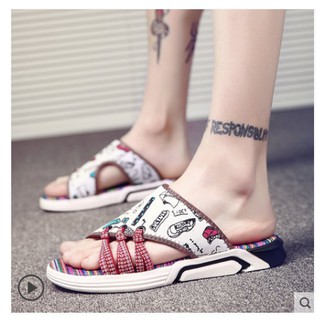 [D14518-4] Dép / Sandal nam nữ / Sandal phong cách độc lạ  mẫu mới 2018