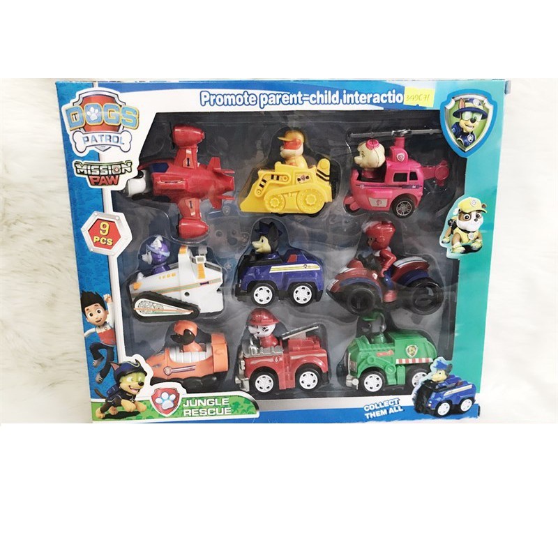 Bộ 9 nhân vật chó cứu hộ Paw Patrol chạy trớn G9/A11/999/666