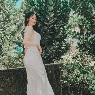 Váy Lụa Cổ Đổ Đủ Màu