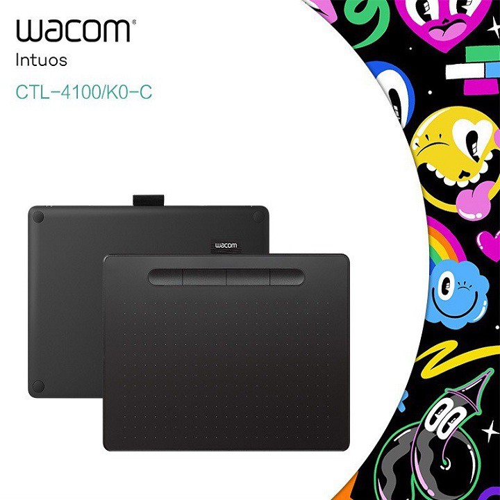 Bảng Vẽ Điện Tử Wacom Intuos CTL-4100/K0-C Kết Nối OTG Với Điện Thoại Android - cao cấp