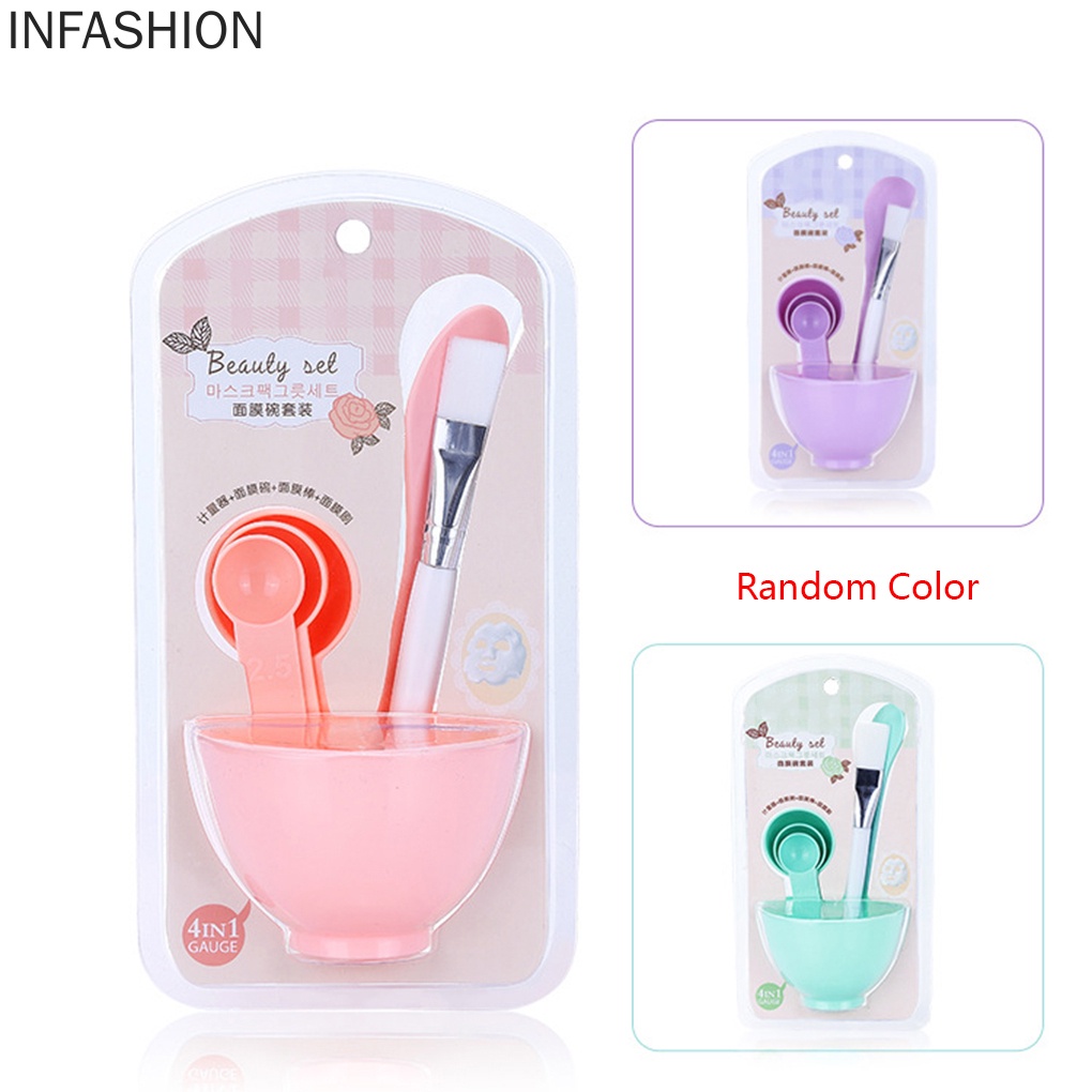 [Hàng mới về] Set 6 dụng cụ trộn đắp mặt nạ diy bằng nhựa tiện dụng