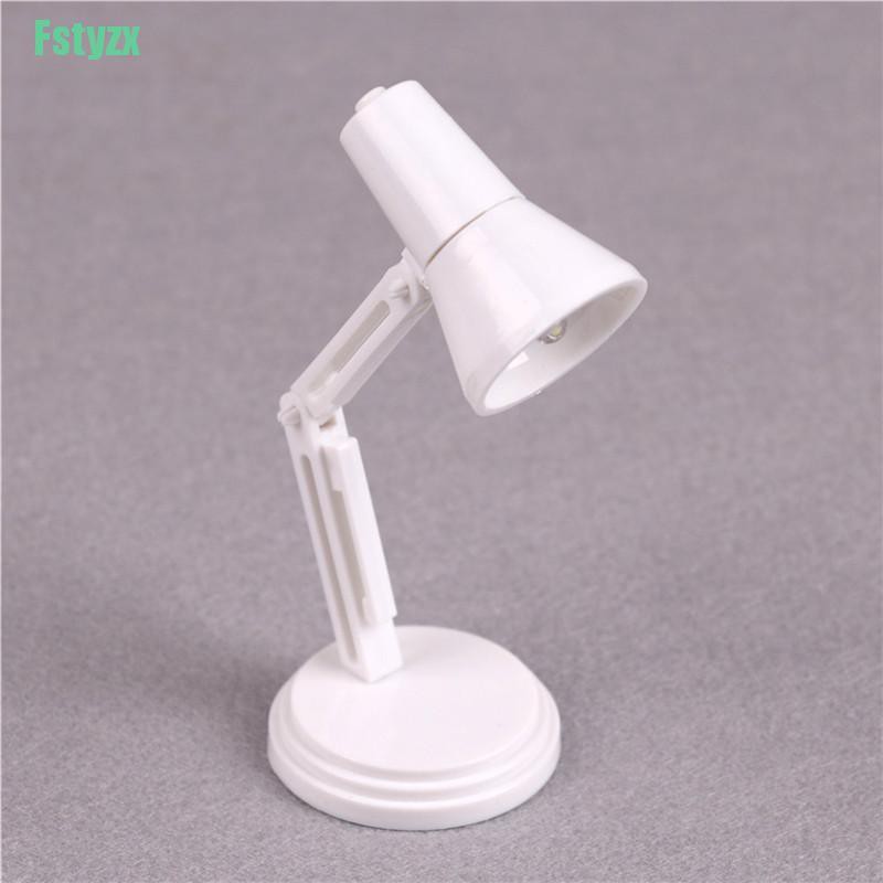 fstyzx Mini Led Reading Lamp Toy for 1/12 Dollhouse Toy Accessories Desk Lamp light