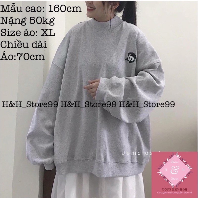 ÁO NỈ DÀI TAY, SWEATER NAM NỮ FORM RỘNG ULZZANG , ÁO HOODIE QUẢNG CHÂU CAO CẤP