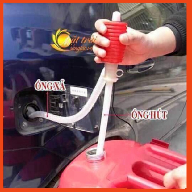 Dụng Cụ Bơm Hút Xăng, Dầu, Chất Lỏng Tiện ÍCh, Vòi Sang Chiết, Ống Dẫn Chất Lỏng Bóp Tay Bằng Nhựa