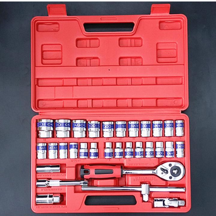 Bộ khẩu cờ lê dụng cụ chửa chữa xe ô tô xe máy đa năng,