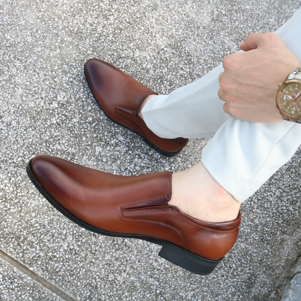 Giày lười nam da bò, giày tây công sở HT.NeO đẹp - 3718