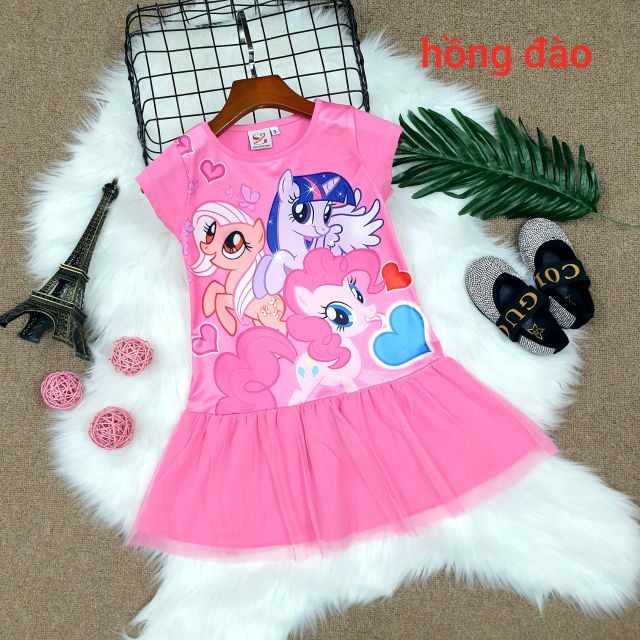 Đầm Ngựa Pony 3D cho bé 12-32kg