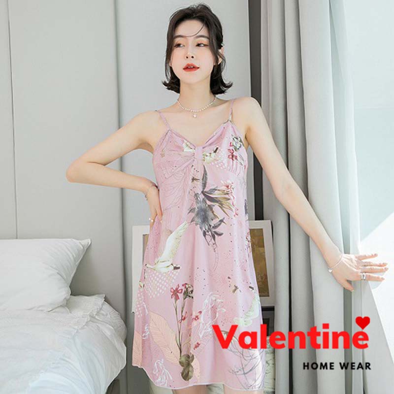 Váy ngủ hai dây nữ phong cách nữ tính chất cotton lanh thoáng mát nhiều màu mã VAV0151 | BigBuy360 - bigbuy360.vn