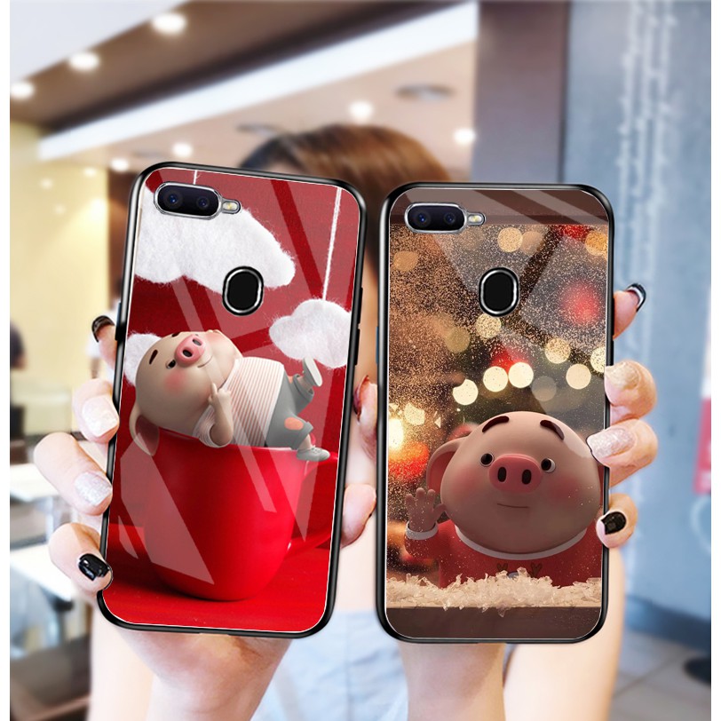 ỐP LƯNG MẶT KÍNH OPPO F9, A5S,A12,A7