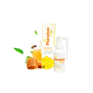 Keo Ong Xịt Họng Giảm Ho, Giảm đau họng Phenobee Chai 30ml