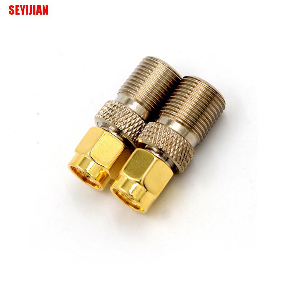 Bộ chuyển đổi đầu nối đồng trục RF Coax thẳng F Female Jack sang Sma Male