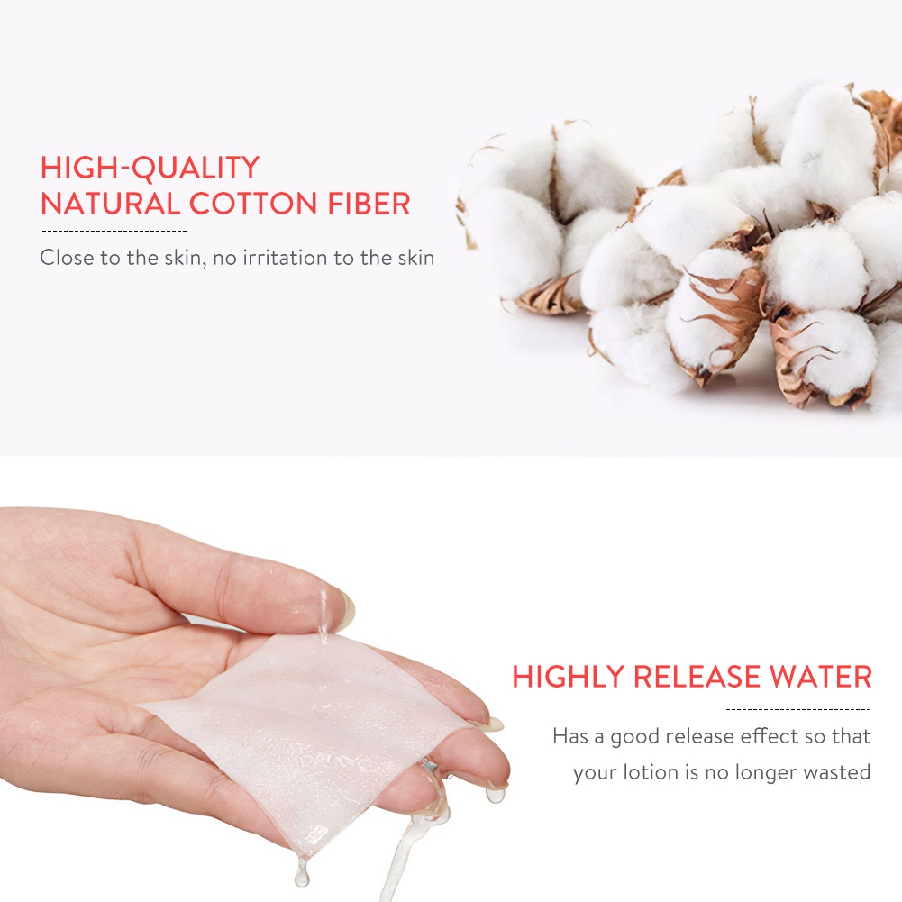 Set 100 miếng bông tẩy trang GECOMO mềm mại chất lượng cao chuyên dụng