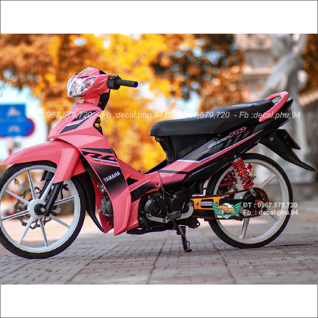 Tem rời xe Sirius Hồng đen Rc (C)