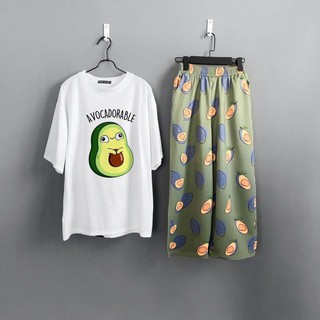 UNISEX - SET CARTOON PANTS + ÁO THUN TAY LỞ - QUẦN HOẠT HÌNH - QUẦN ULZZANG