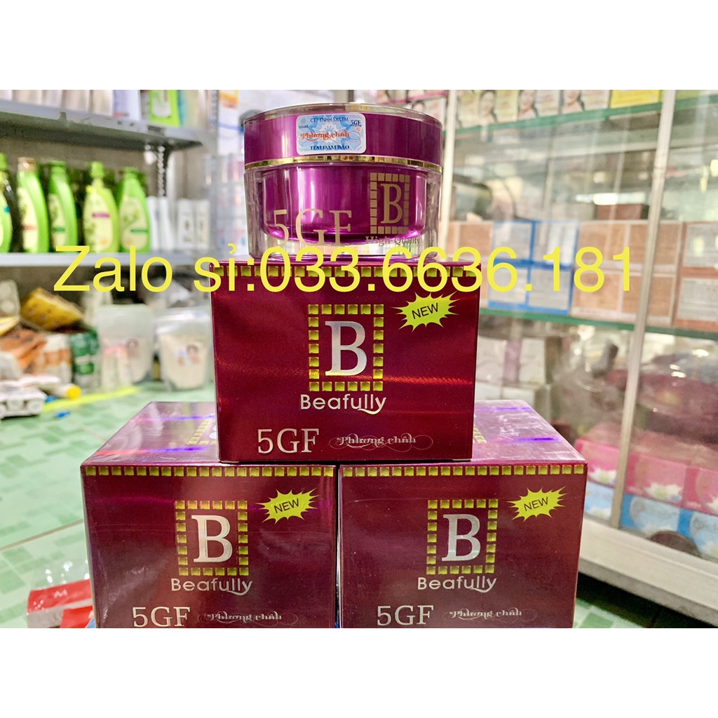 [chính hãng-giá sỉ] kem 5GF Beafully hết nám-giúp trắng da-giữ ẩm-chống nắng hủ 30G (ban đêm)