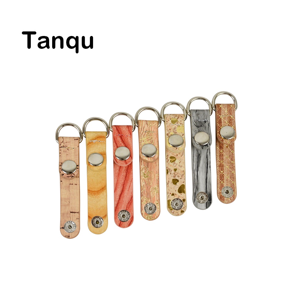 Set 1 Cặp 2 Cặp Kẹp Khóa Túi Xách Giả Da Vân Gỗ Thời Trang