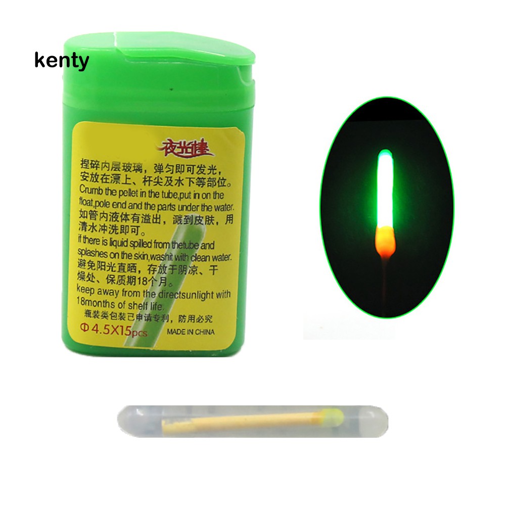 Kt KT☆Bộ 15 Que Phát Sáng Nổi Trên Mặt Nước