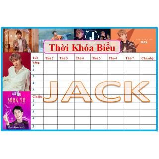 thời khóa biểu in ảnh Jack