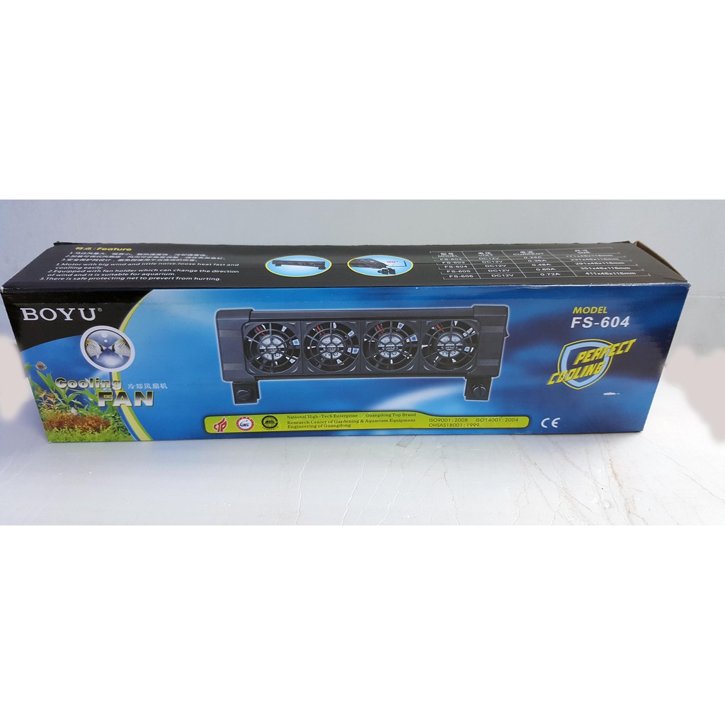 Quạt Tản Nhiệt Boyu FS 604 4 Động Cơ Quạt Khỏe, Tạo Gió Mạnh, Ít Gây Tiếng Ồn