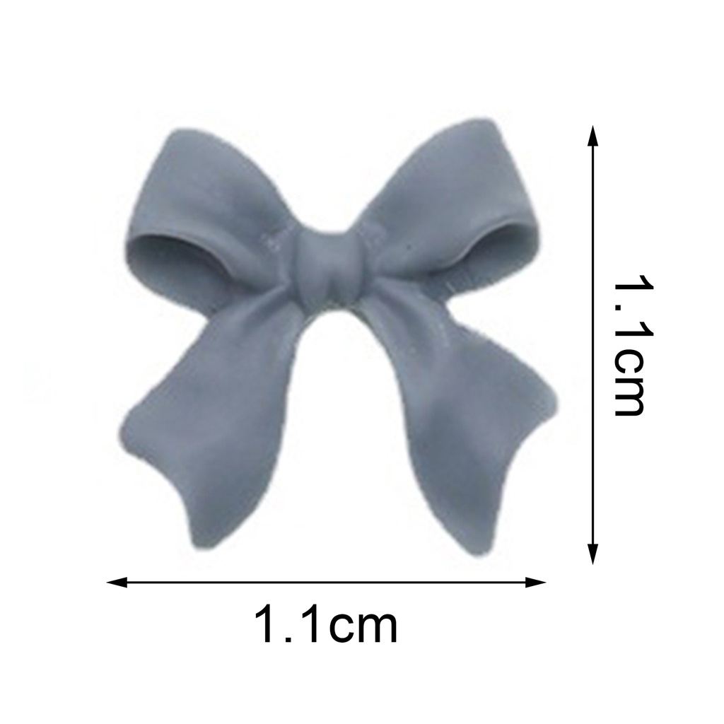 Set 1 Túi 100 Miếng Dán Trang Trí Móng Tay 3D Đa Năng Hình Nơ Dành Cho Salon