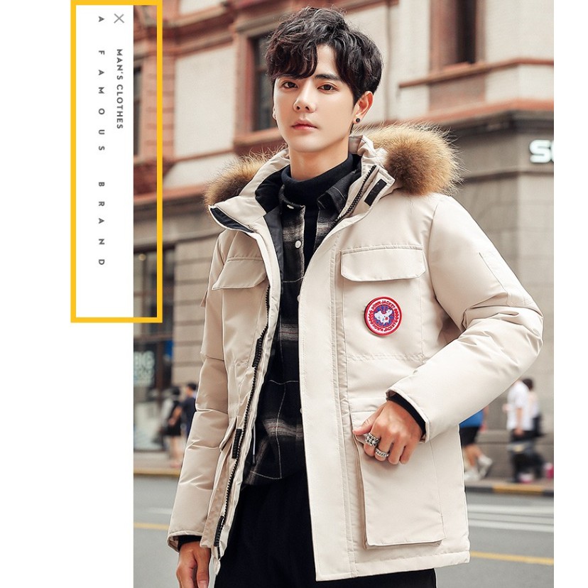 Áo Khoác Nam Cao Cấp 2020 - Áo Khoác Mũ Lông Dày Ấm Áp ( sẵn hàng + có quà tặng ) | BigBuy360 - bigbuy360.vn