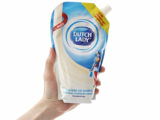 sữa đặc ( kem đặc) cô gái hà lan có đường túi nắp xoáy thông minh 560g