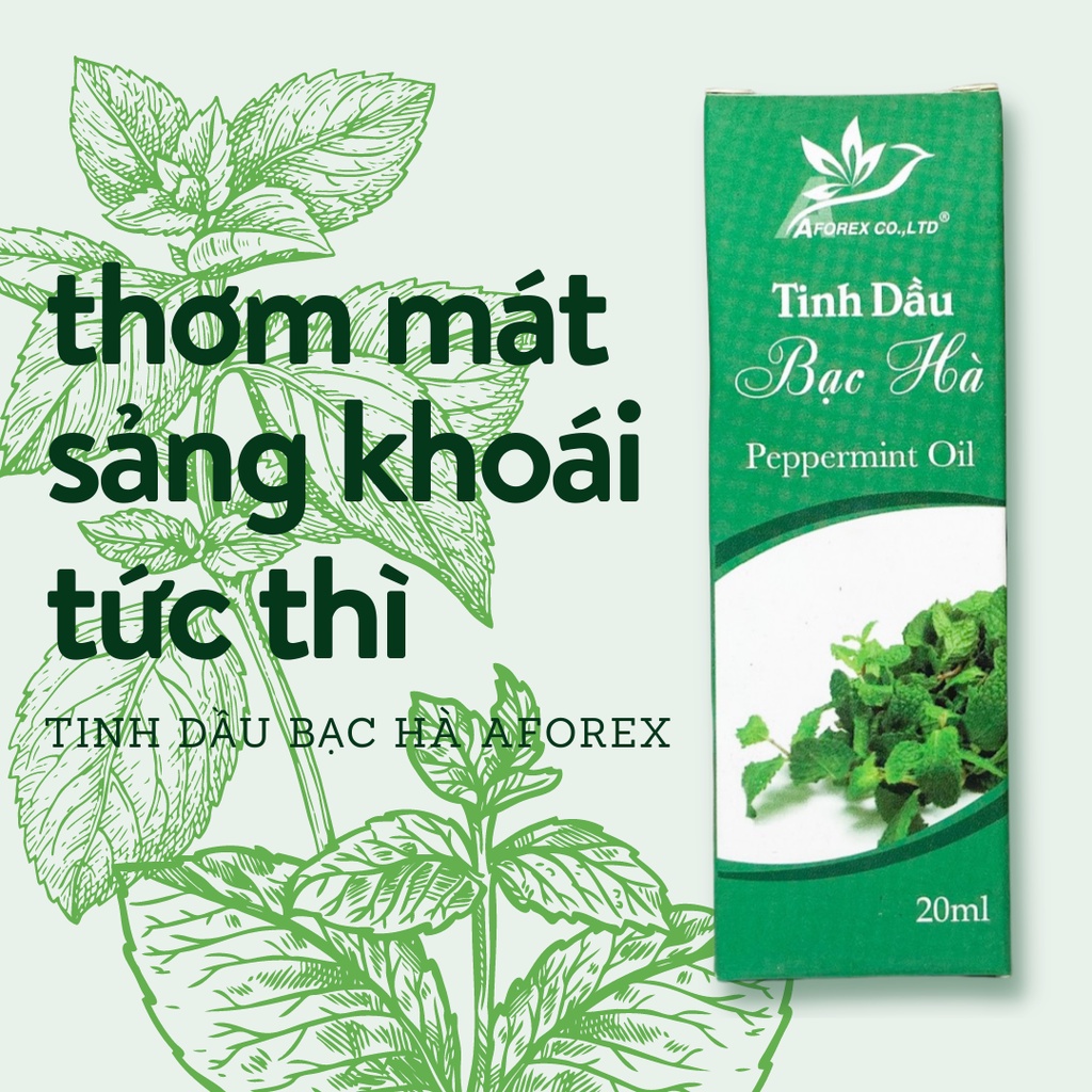 Tinh dầu Bạc Hà AFOREX thơm mát, sảng khoái 20ml