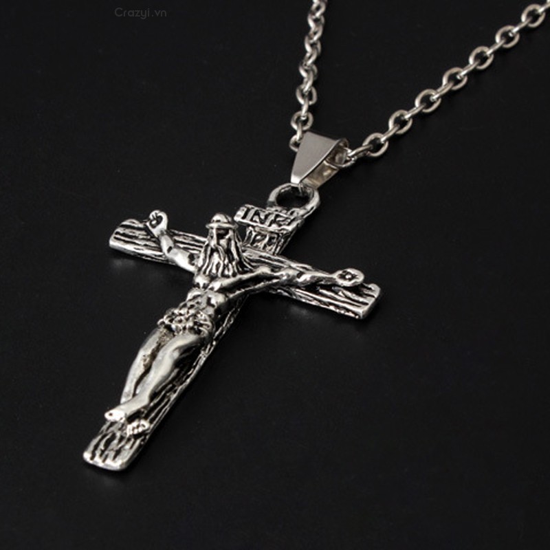 Vòng cổ Unisex Mặt Thánh Giá Cổ Điển
