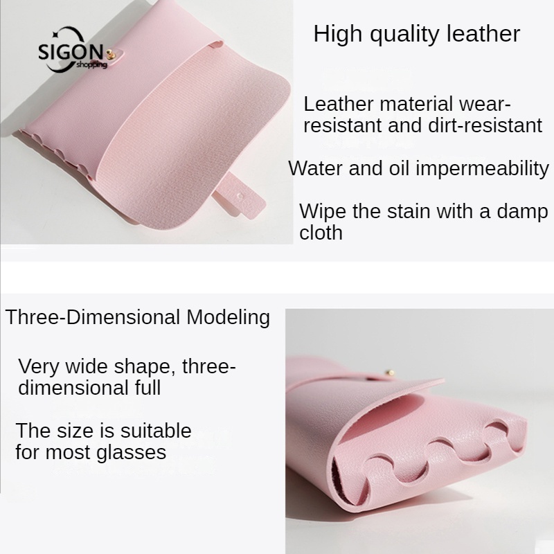 Túi Da Đựng Kính Mát Gọn Nhẹ Tiên Tiến Nhiều Màu Tùy Chọn