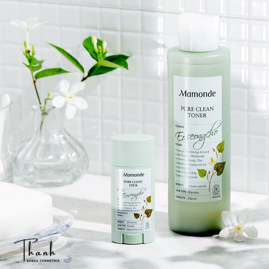 Toner diếp cá Mamonde Hàn Quốc, Nước hoa hồng cho da dầu mụn, se khít lỗ chân lông 250ml