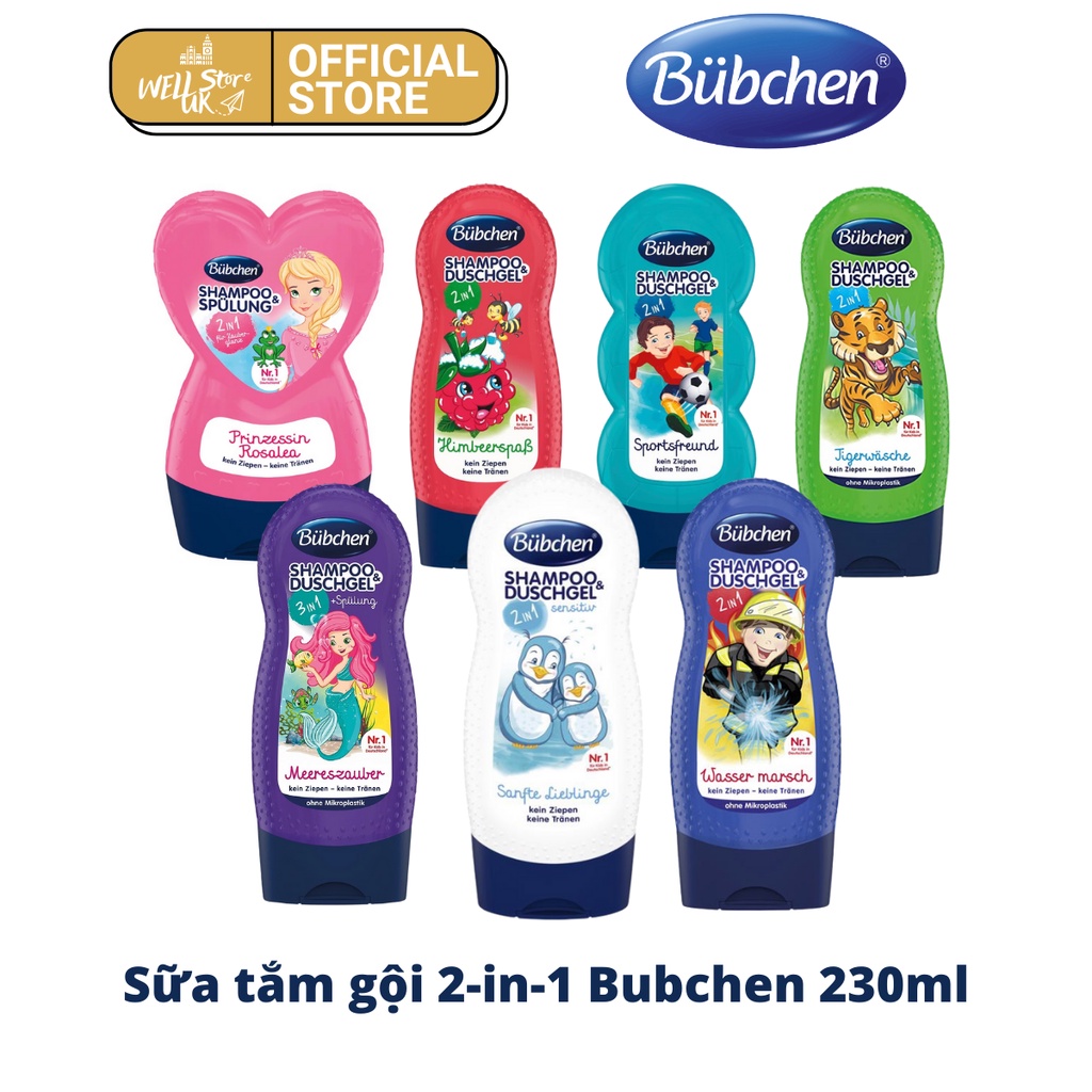 Sữa tắm gội BUBCHEN Đức 2-in-1 cho bé 230ml